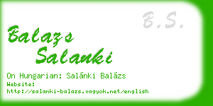 balazs salanki business card