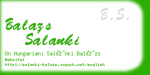 balazs salanki business card